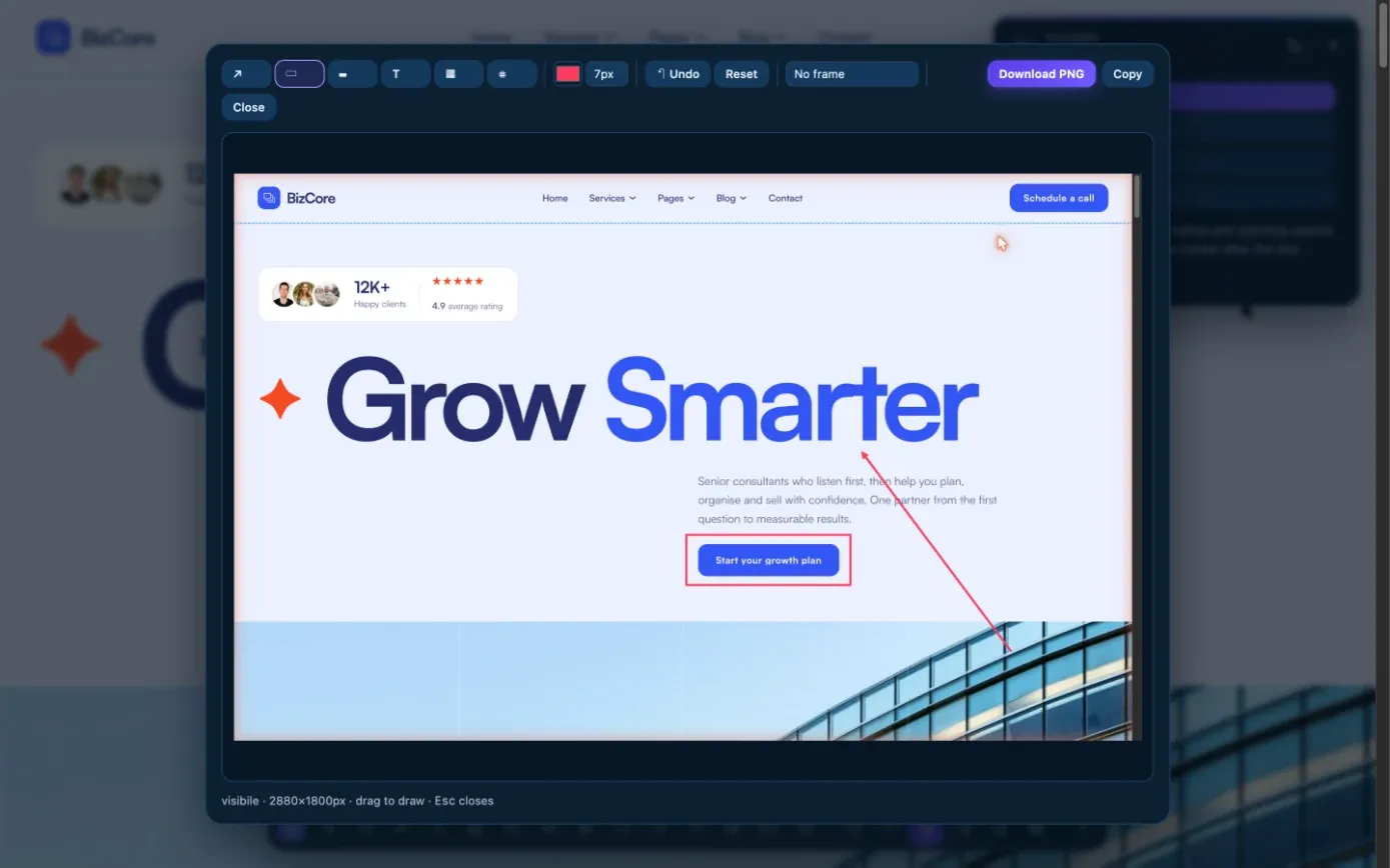 Annotate in the editor